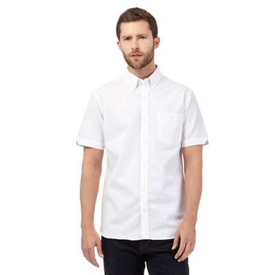 Hammond & Co. by Patrick Grant Big and tall white linen blend shirt